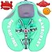 PRESELF Baby Solid Float Ring 2 Infant Toddler Safety Aquatics Swim Floating Swimming Pool School Training (Green)