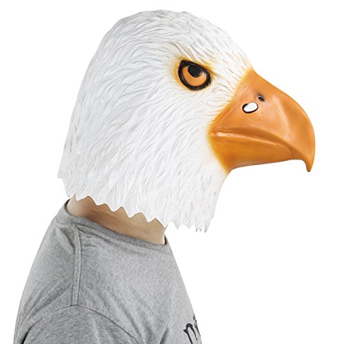 Novelty Latex Rubber Creepy Funny Eagle Head Mask Halloween Party Costume Decorations - Image 3