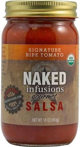 Naked Infusions Organic Medium Signature Ripe Tomato Salsa, 16 Ounce - 6 per case.
