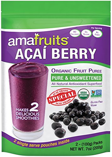 Amafruits Acai Berry Puree - Special Grade - Pure & Unsweetened