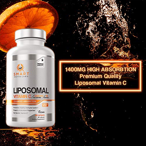 Liposomal Vitamin C 1400mg 180 Vegan Capsules China Free Ingredients