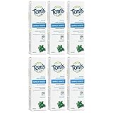 Tom's of Maine Simply White Natural Toothpaste, Clean Mint , 4.7 Ounce, Pack of 6