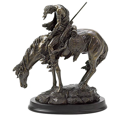 The End of The Trail Native American Warrior Indian Sculpture Art Statue