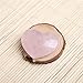 Yujianni Natural Rose Quartz Heart Pink Quartz Healing Gemstone Love Carved Polished Carved Palm Worry Stone Reiki Balancing