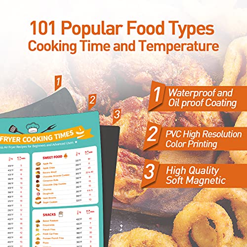 Air Fryer Cheat Sheet Cooking Times Chart Accessories，Kitchen