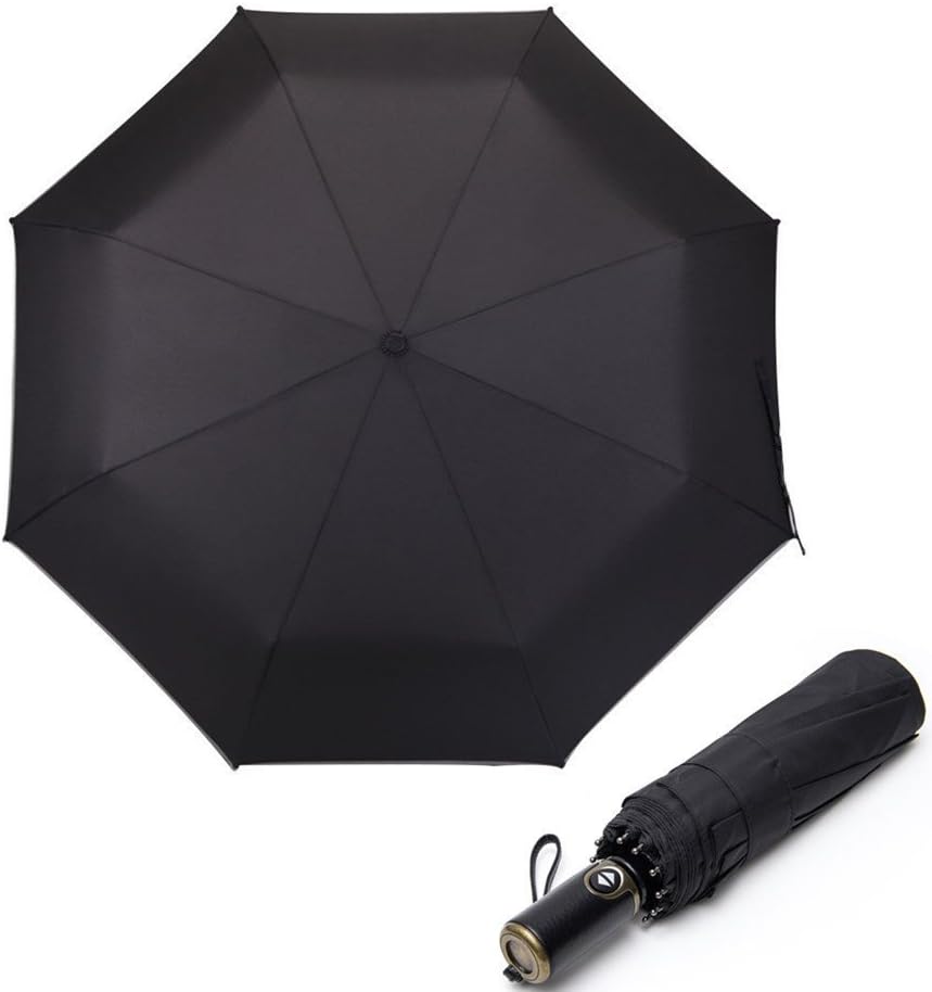 KAILEDI Umbrella,Windproof Travel Umbrella Compact Mini Lightweight Umbrella Portable Folding Golf Umbrella (Black)