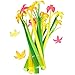 BUOP Lilac Flower Style Ball-point Pen, Extra Fine Black Gel Ink Pen, Assorted Color Flower Pen, Creative Stationery Gift, Dozen (12pcs) Box