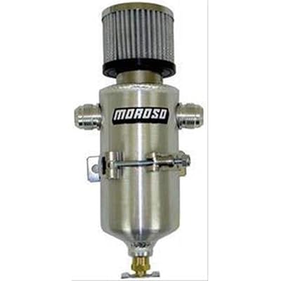 Moroso 85469 Breather Tank, Two 12AN Fittings