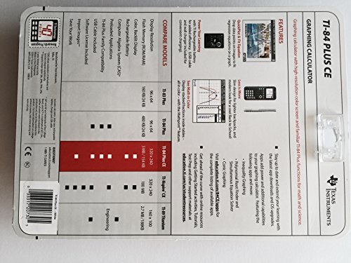 TEXAS-INSTRUMENTS-TI-84-PLUS-CE-SILVER-EDITION-DUMMIES-INCLUDED-WHITE
