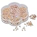 Souarts 710pcs-Mixed Rose Gold and Gold Plated Color Lobster Clasps Coil Ends Spring Clasp Earring Backs Jump Ring Jewelry Finding for Necklace Bracelet Jewelry Making