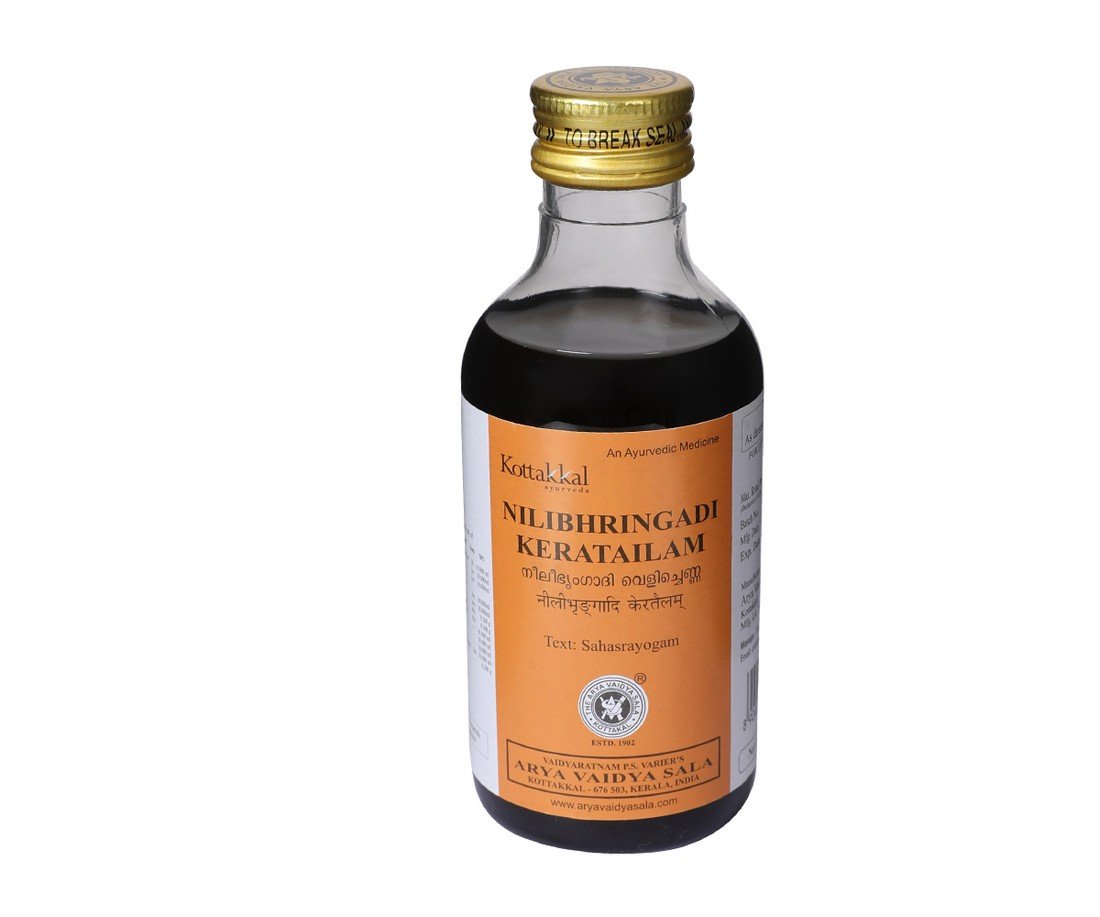 Kottakkal Arya Vaidya Sala Ayurvedic Nilibhringadi Keratailam, 200 ML