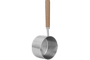 Small Milk Pan, Butter Melting Pot, 200ml Stainless Steel Portable Milk Pot Butter Warmer Small Cooking Pot for Boiling Milk,