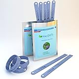 MosQUITo® Repellent Bracelet Wristband Band 5-Pack 100% Natural Microfiber Slow- Release Herbal Ingredients Child-Safe Non Toxic BPA-Free DEET Free Effective 240 Hours Attach Wrist Ankle Belt Stroller