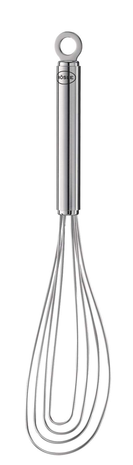 Rösle Stainless Steel Flat Whisk, 4 Wire, 10.6-inch