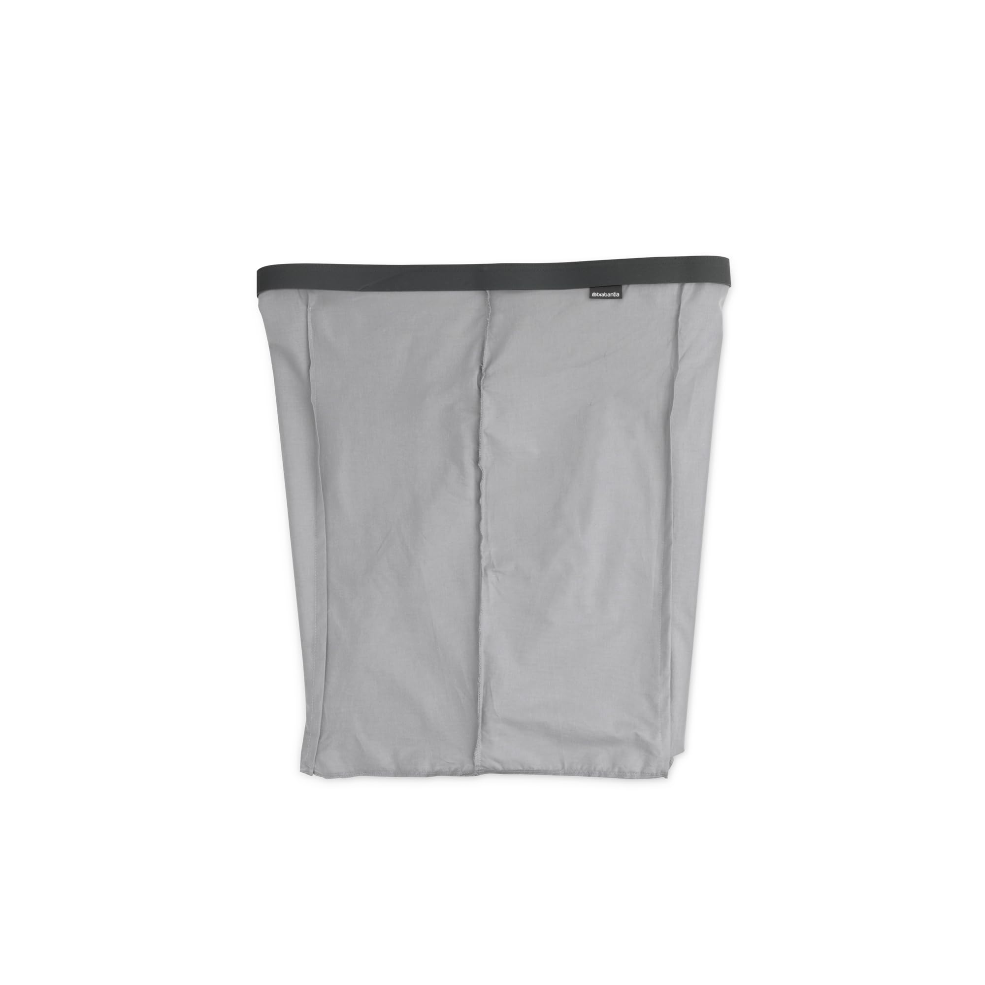 Brabantia - Bo Laundry Bin Bag 2 x 45L - Replacement Bag for Bo Laundry Bin - Dual Compartments for Easy Sorting - Portable & Hygienic - Cotton Bag with Velcro Closing - Grey