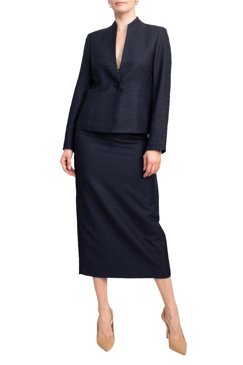 Photo 1 of (skirt only)(no jacket) Le Suit Women's JKT/Skirt Suit, Navy