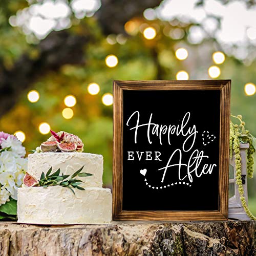 TenXVI Designs 18"x22" Freestanding and Hanging Vertical or Horizontal Magnetic Rustic Chalkboard Sign with Removable Legs for Weddings, Restaurants and Home Decor - Torched Wood
