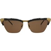 Gucci Women's Narrow Winged Cat Eye Sunglasses