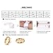 Valentine's Day Gift JINHUI Jewelry 18K Gold/Rose Gold Forever Love Ring With Engraved Heart Charm Jewelry For Women Size 7#, 8#, 9#,10# (Rose Gold, 8)