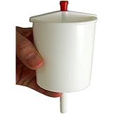White Plastic Push Button Communion Cup Filler Church Supplies, Fills Up to 25 Cups