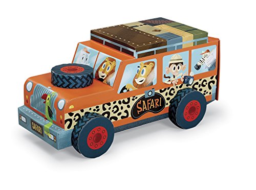 Crocodile Creek Safari Truck 24 Piece Jigsaw Puzzle + Vehicle Play Set - Thumbnail 5