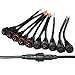 MOKUNGIT 5Pairs 3 Core 3pin Black Pigtail Plastics Waterproof IP65 LED Connector Male Female 40cm/pair Applicable 0.75mm² 22mm Nut for LED Light