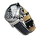 Moonwbak 2in1 Cigarette Lighter Watch,Leather Strap Sports Quartz Watch Coil Lighter, Electric Lighter Wrist with USB Electronic Rechargeable Windproof Flameless Cigar Lighter (Black-Band)