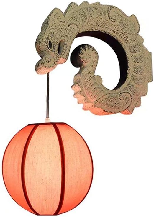 Aplique De Pared Retro Hotel Casa De Te Pasillo Rojo Resina