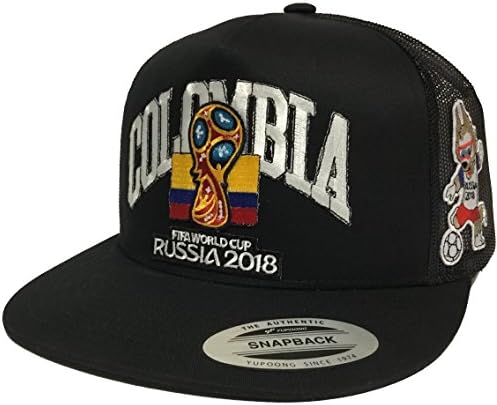 RUSSIA 2018 Colombia FIFA World Cup Hat 2 Logos Mesh