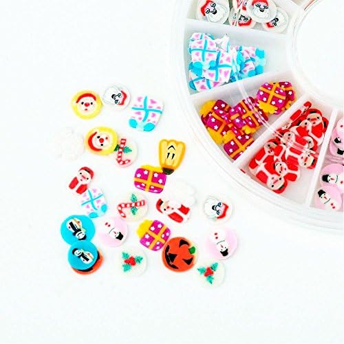 Holiday Slices Clay Cane Crafts/Nail art