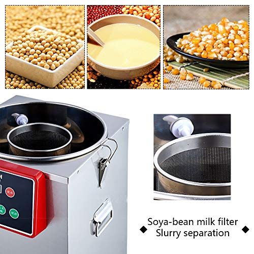 Commercial Soybean Milk Machine, 18L Capacity Auto Soy Bean Maker Hot Nut Soymilk Maker with Stirring & Heating Function