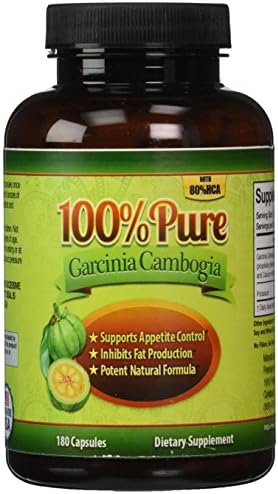 (โ
) Premium Garcinia Cambogia Extract, 80% HCA, (No Added Calcium), 180 Capsules, Wight Loss, Diet Pills & Appetite Suppressant