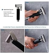 Hairstore 2025 Universal Muslim Bidet Sprayer Kit Chrome Shower Hose Brass Shut view 8