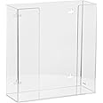 Kantek Wall Mounted Acrylic Glove Box Holder Dispenser, Double (2) Box Capacity, For Use in Food Service, Healthcare, Hospitals, Restaurants, 10.3" x 3.8" x 10.7", Clear