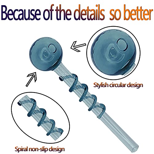 ZESIKJ Oil Lamp Heat Resistant Burner Handmade Thick Glass Burner