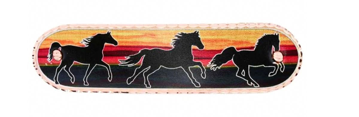 Colorful Horse Oval Hair-Clip for Girls and Women, Equestrian French Barrette Clip, Hair Accessories Women Girls, Horse Jewelry