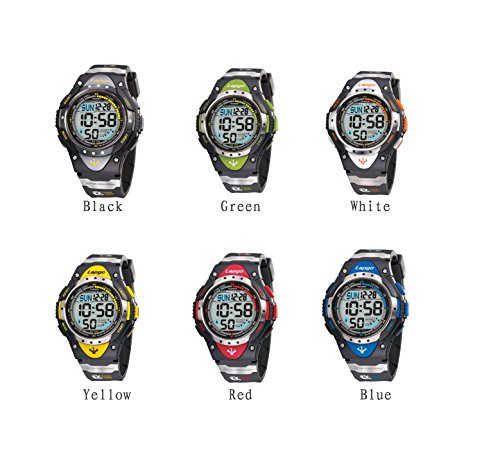PASNEW Boys Watches Digital Watch Waterproof Sports Casual Boys Kids Watch Watches 1018d Green - Thumbnail 4