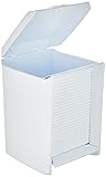 Tatay Olympia Bathroom Pedal Bin, White, 7 Litre