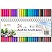 Dual Brush Pens set, Sttye Dual Tip Watercolor Markers 24 Color 0.4 Fineliners for Adult Kids Coloring Books Bullet Journal Calligraphy Lettering