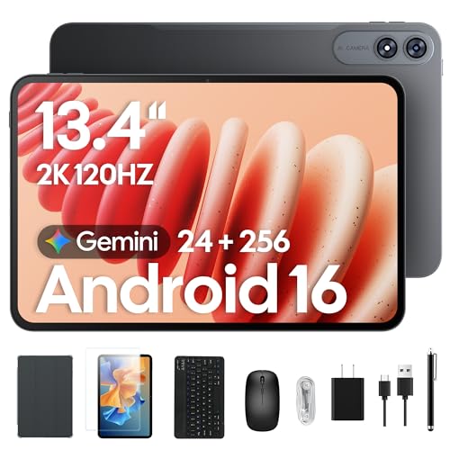 TABWEE 13.4 Inch Android Tablet with Keyboard