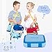 Kids Lunch Box, Hometall Lunch Box for Kids with Spoon, BPA-Free, Leakproof 4 Compartments Food Container Great for School, Picnics, Travel and More(Large Size/BLue)