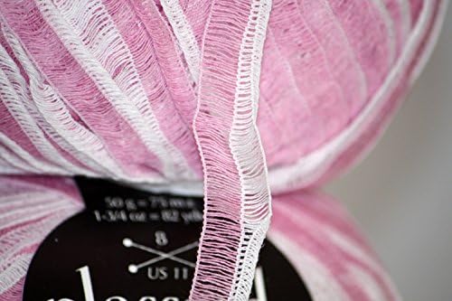 50g/1.76oz/ Cotton Blend Alizés/ Alizes Ribbon yarn by Plassard #05 Pink