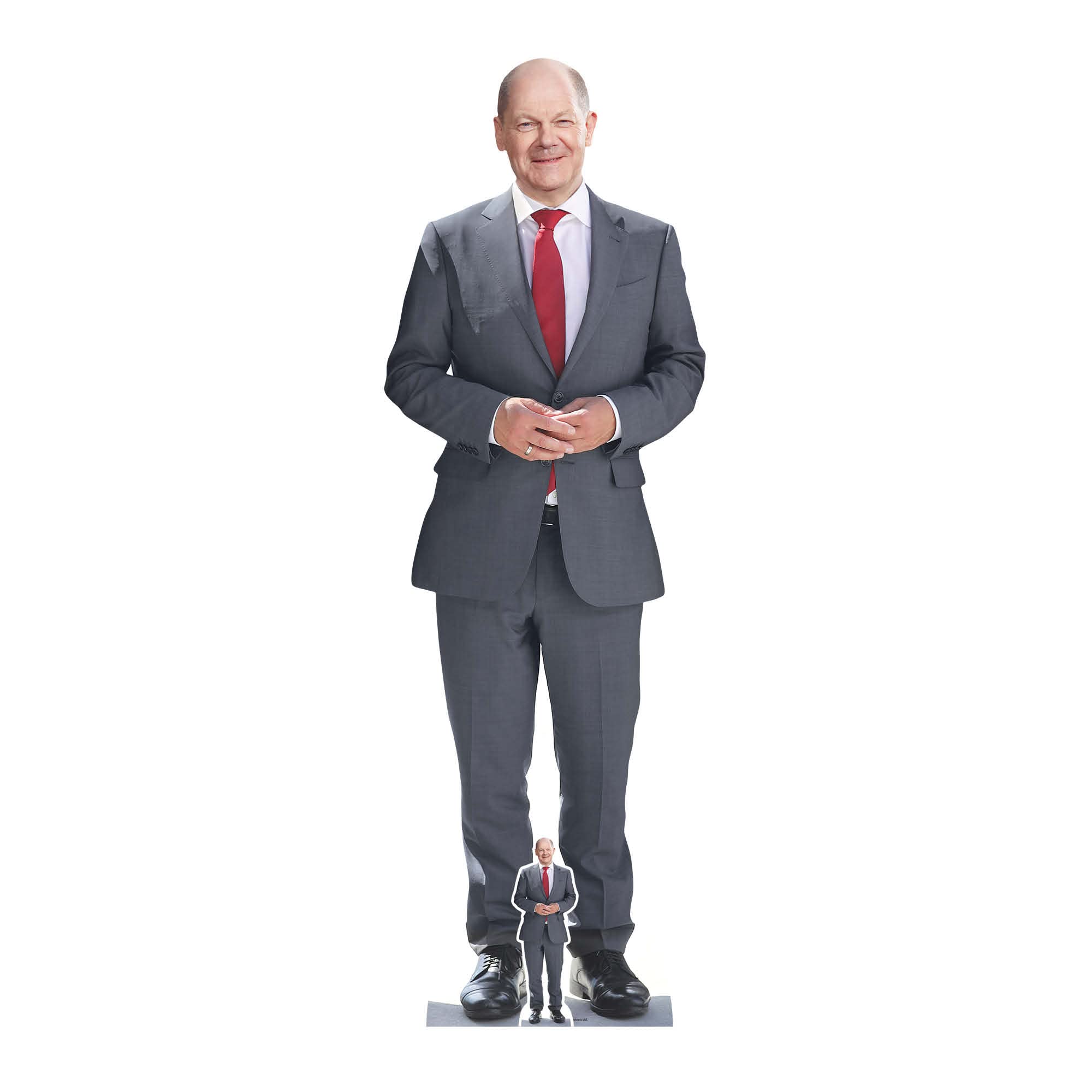 STAR CUTOUTS Cutouts SC4075 Olaf Scholz German Chancellor Lifesize Cardboard Cutout with Free Mini