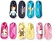 Disney Women's Beauty and The Beast 5 Pack No Show Socks, Assorted, 9-11