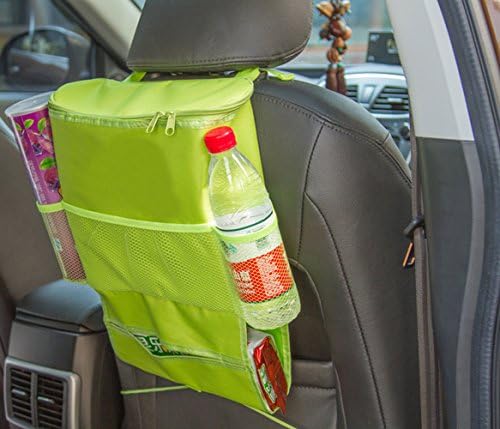 PythonWorld Car Seatback Organizer Waterproof Travel Bag Drinks Holder Cooler/Heat-Preservation Storage Bag