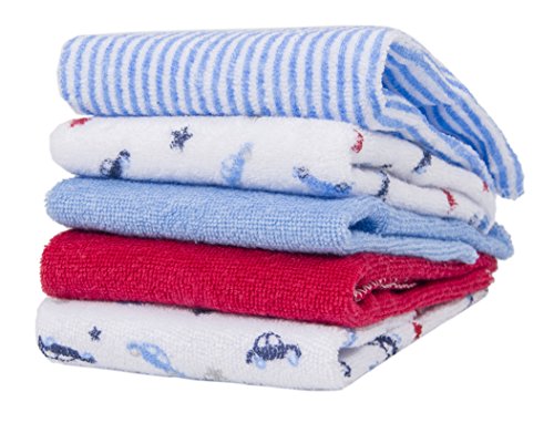 Softan Baby Hooded Towel Bath Towel and Washcloths, Extra Soft and Ultra Absorbent, 5+1 Gift Pack for Newborn and Infants, Car