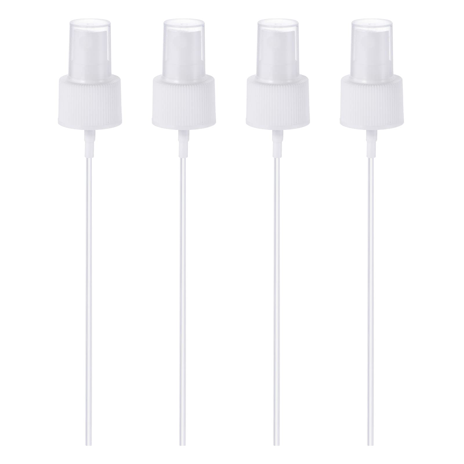 Photo 1 of PATIKIL Spray Bottle Top, 4 Pack Sprayer Replacement Pump Plastic for Essential Oil Bottles, White