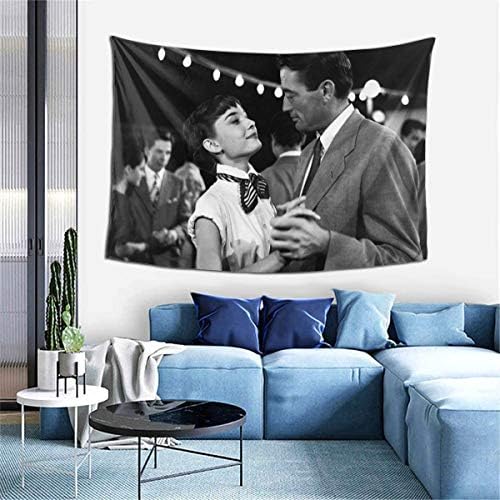 タペストリー オードリーヘップバーンaudrey Hepburn 映画のポスター インテリア おしゃれ壁掛け 壁飾り多機能 装飾布 ファブリック装飾用品 装飾アート 模様替え 部屋 窓カーテン 新居祝い 150x100cm