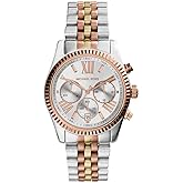 Michael Kors Lexington Women's Watch, Stainless Steel Bracelet or Leather Watch for Women