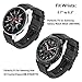for Galaxy Watch 46mm/Gear S3 Bands, TRUMiRR 22mm 2 Pack Quick Release Canvas Nylon Watchband Genuine Leather Strap Sports Band Bracelet for Samsung Galaxy Watch 46mm Gear S3 Classic/Frontier